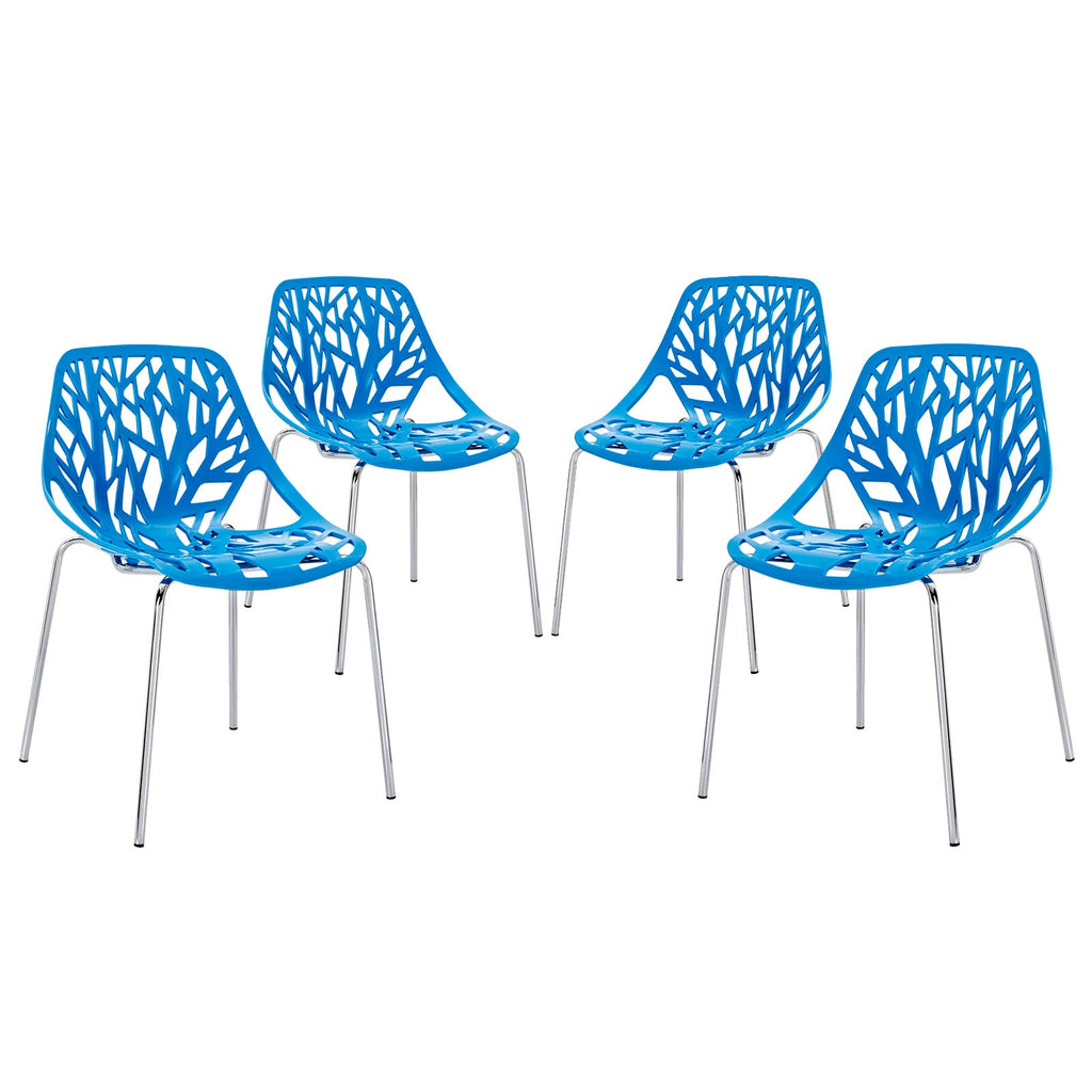Stencil Dining Side Chair Set of 4 by Modway