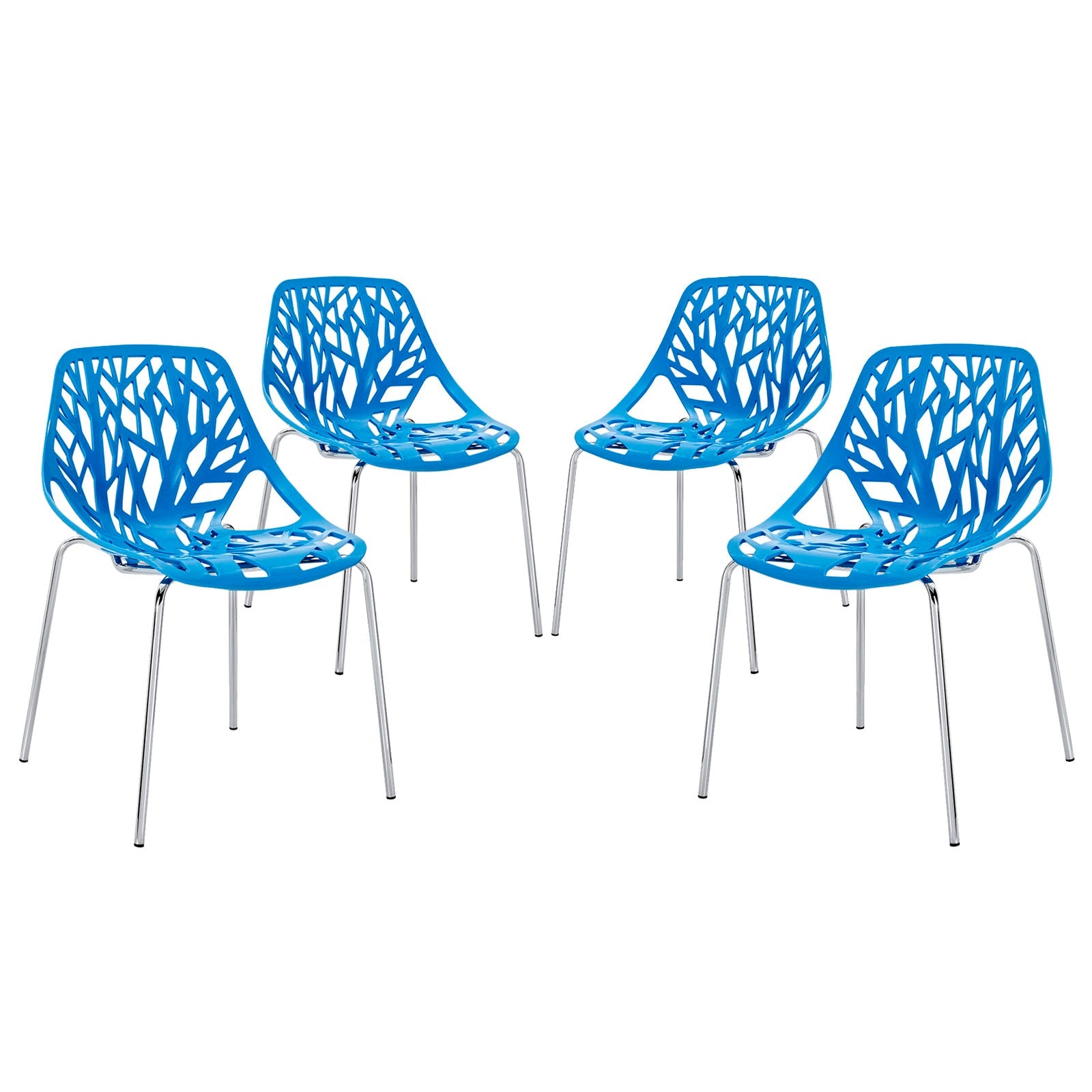 Stencil Dining Side Chair Set of 4 by Modway