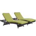 Convene Outdoor Patio Chaise Set of 2 by Modway