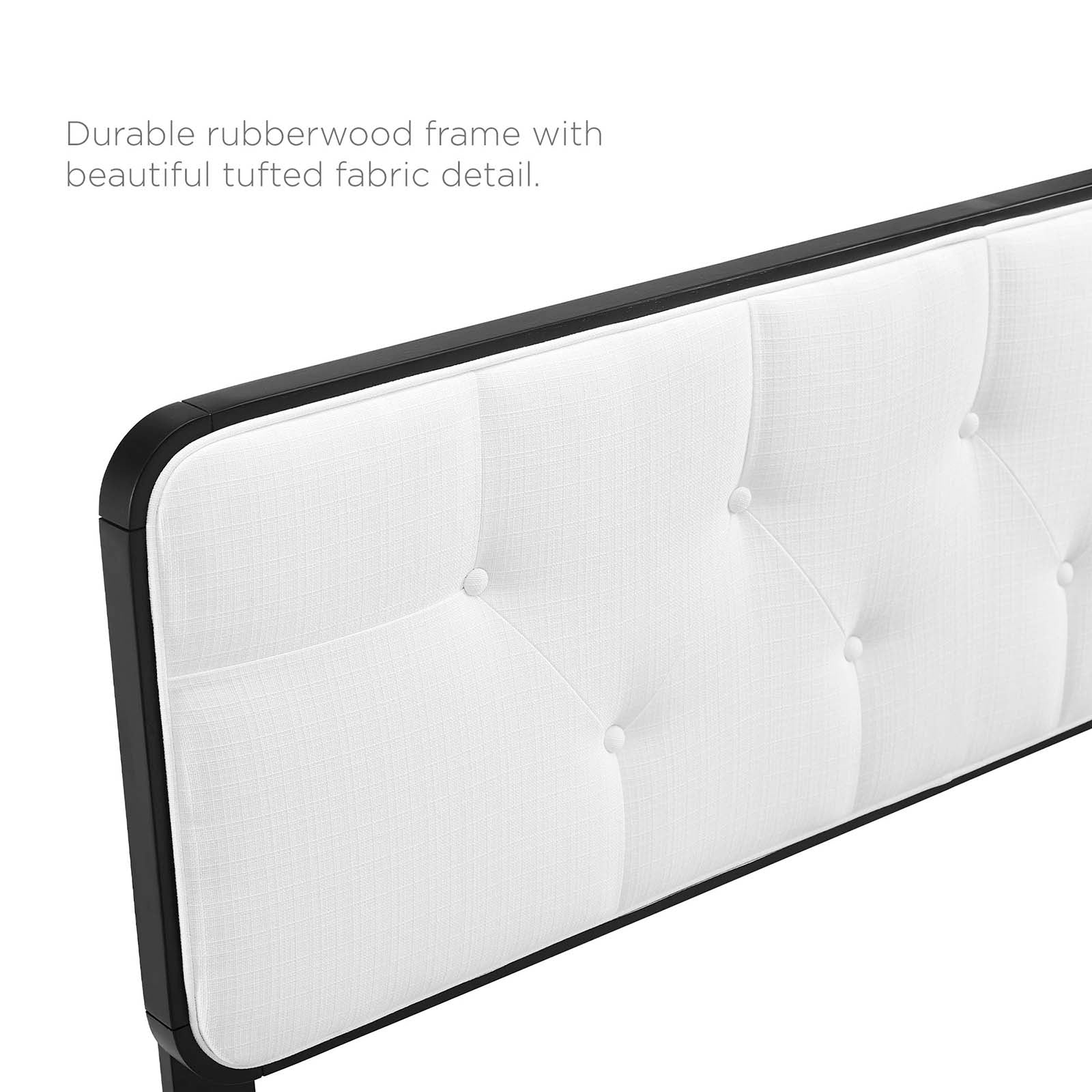 Collins Tufted Fabric and Wood Twin Headboard by Modway
