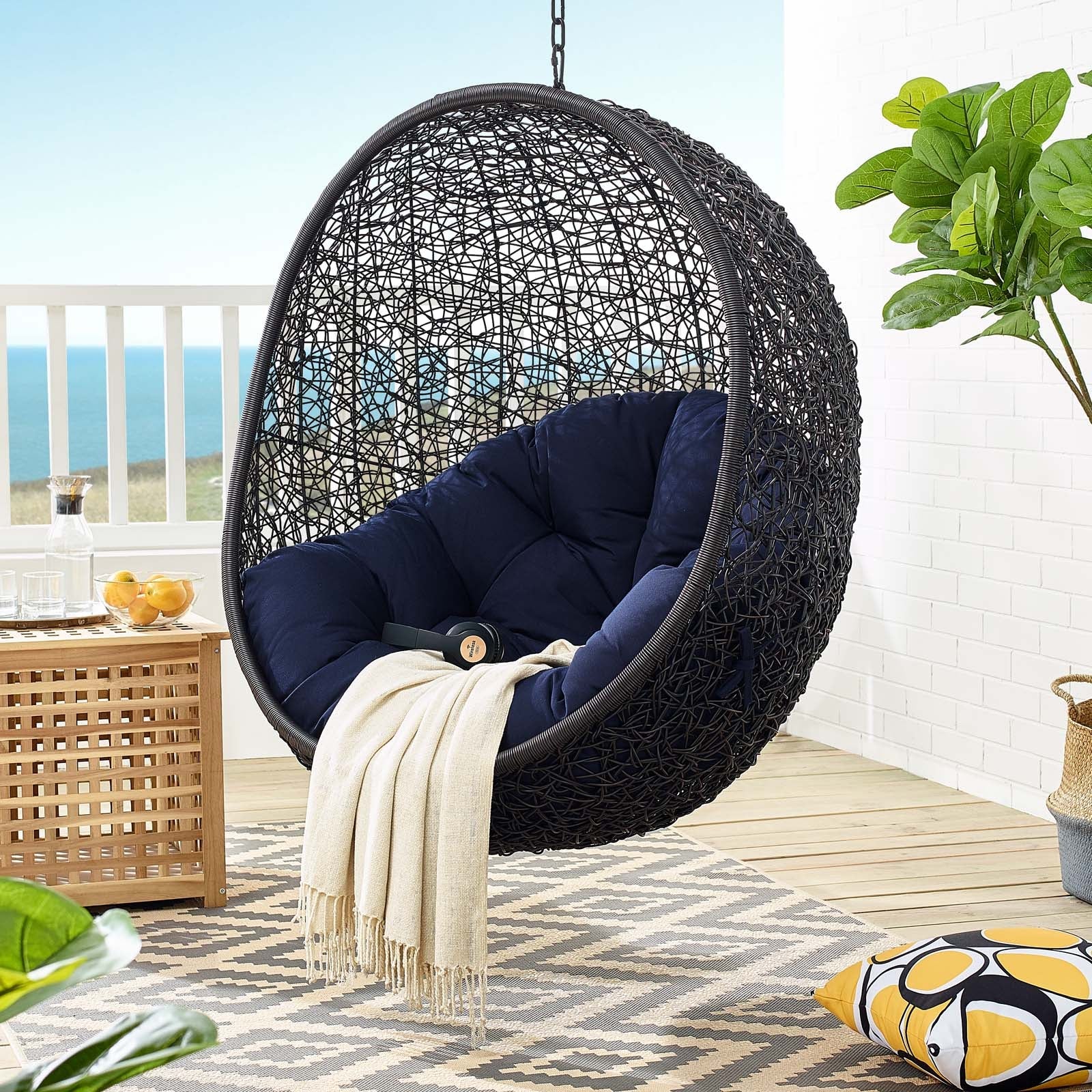 Encase Sunbrella¨ Swing Outdoor Patio Lounge Chair by Modway