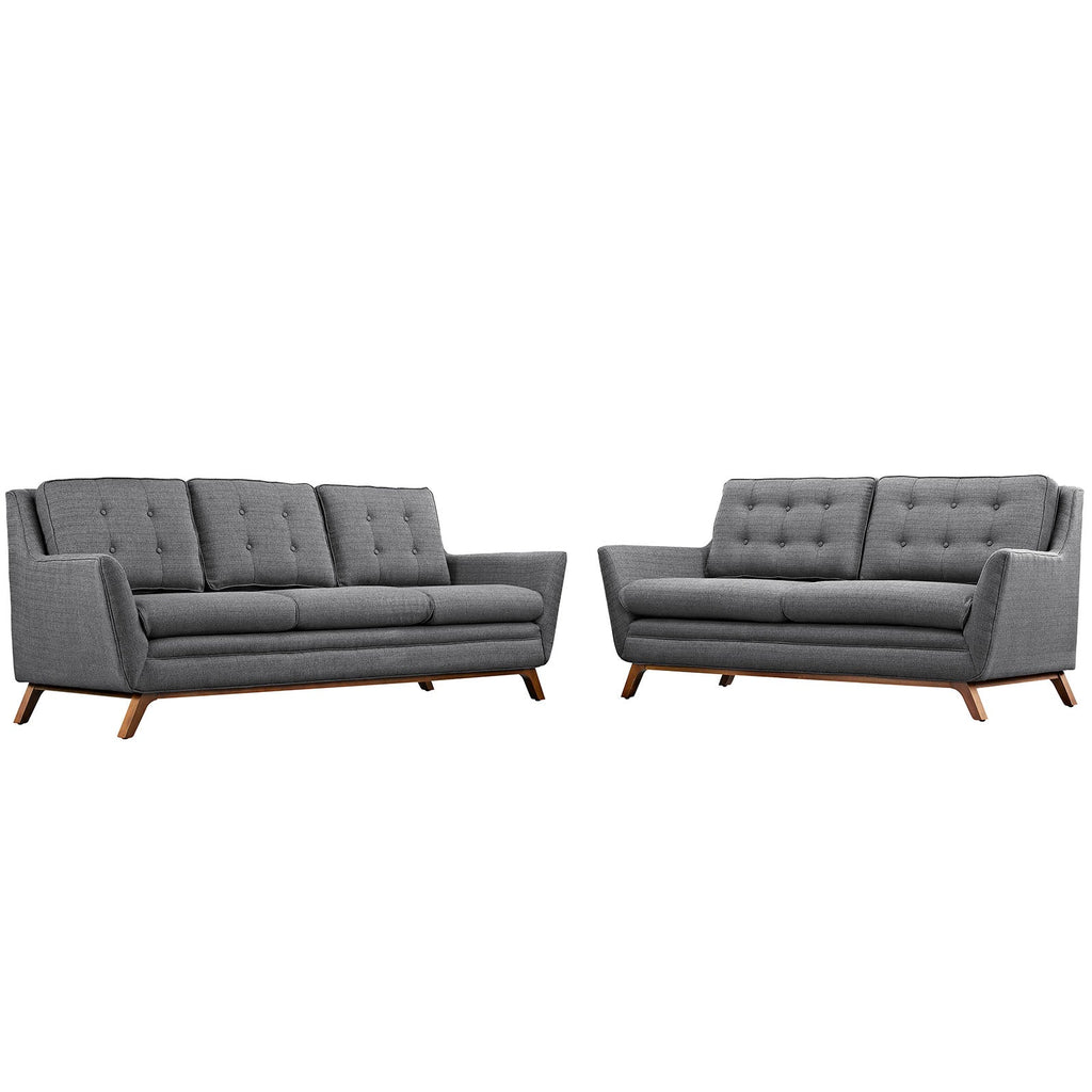 Beguile Upholstered Fabric Living Room Set Set of 2 by Modway