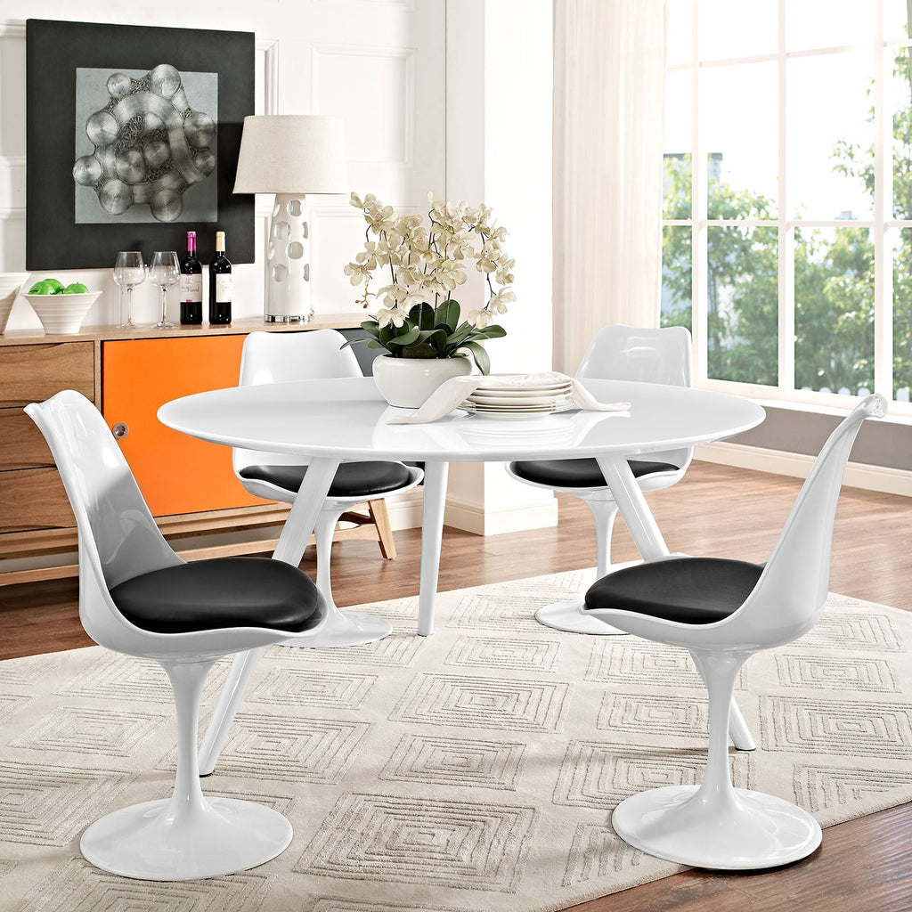 Lippa 54" Round Wood Dining Table with Tripod Base by Modway