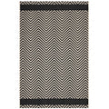 Optica Chevron With End Borders Indoor and Outdoor 5x8 Area Rug by Modway