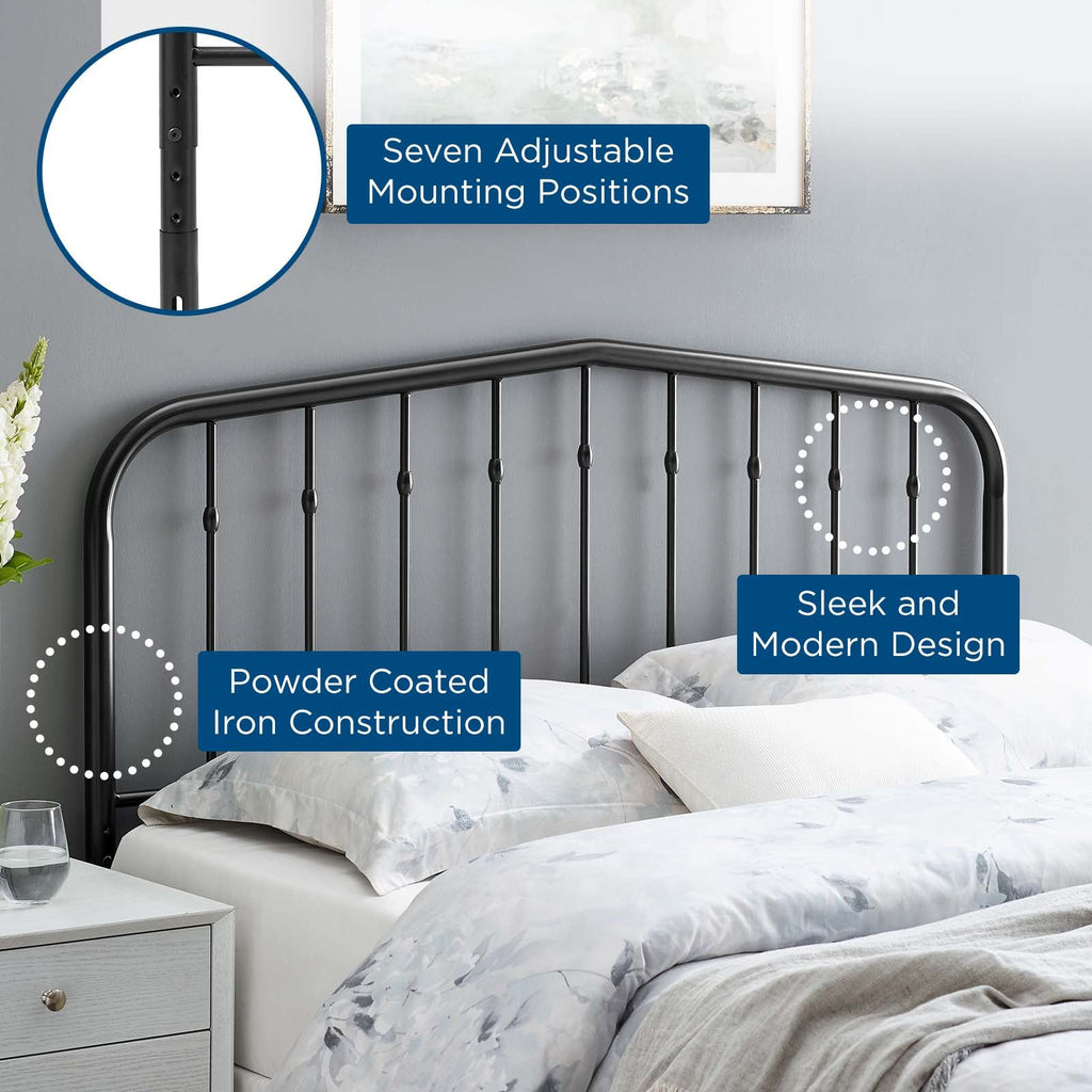 Lennon Metal King Headboard by Modway