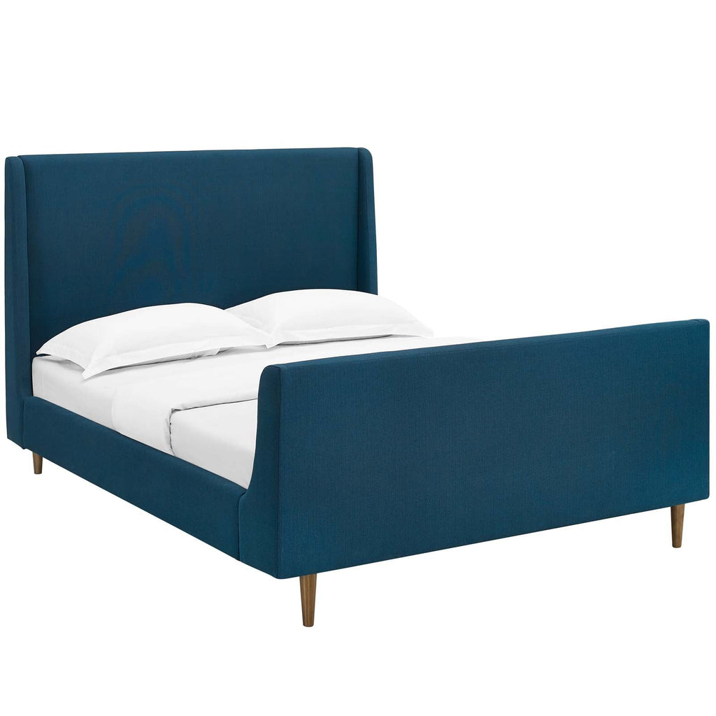 Aubree Upholstered Fabric Queen Sleigh Platform Bed by Modway