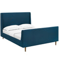 Aubree Upholstered Fabric Queen Sleigh Platform Bed by Modway