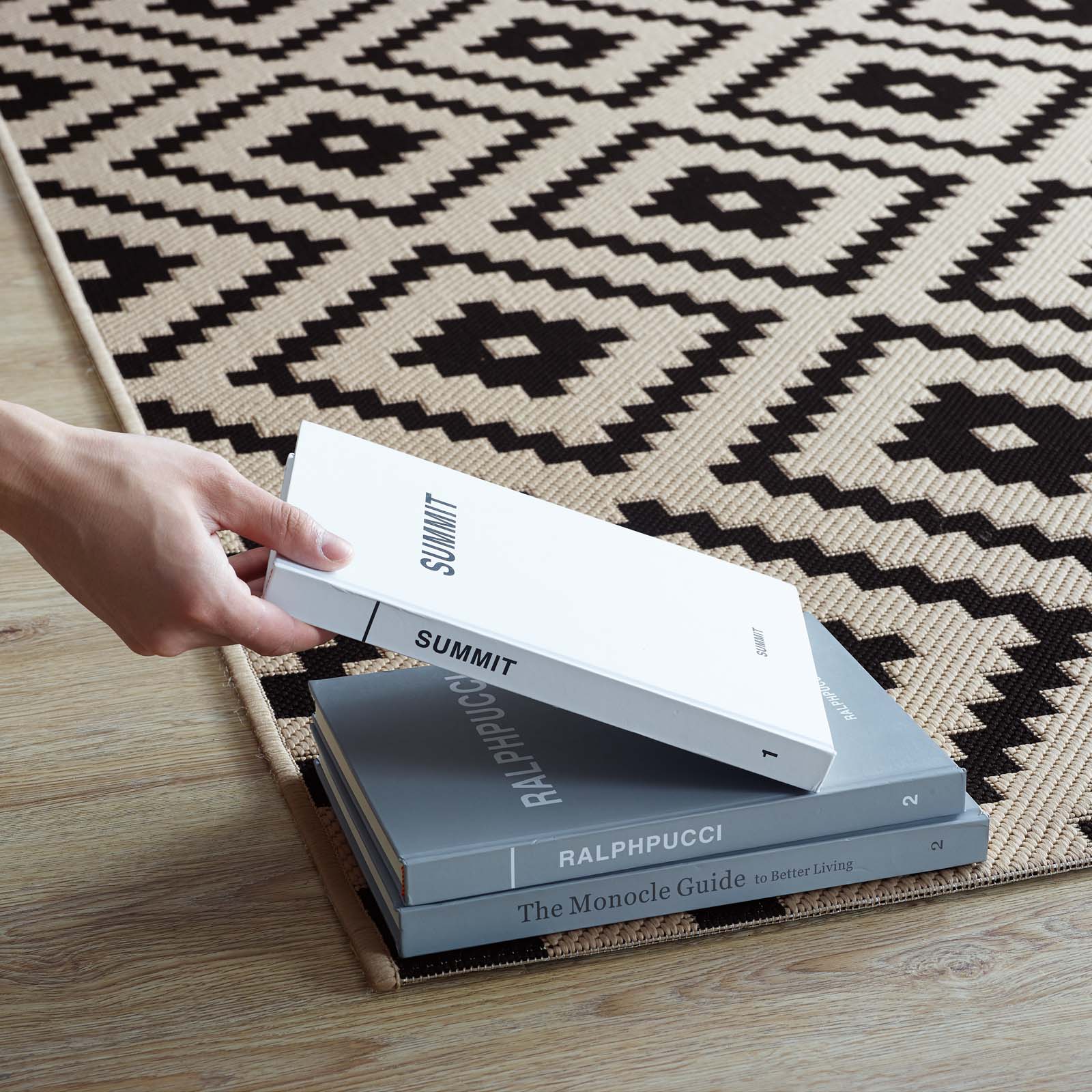 Perplex Geometric Diamond Trellis Indoor and Outdoor 8x10 Area Rug by Modway