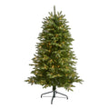 5' Snowed Grand Teton Artificial Christmas Tree with 150 Clear Lights