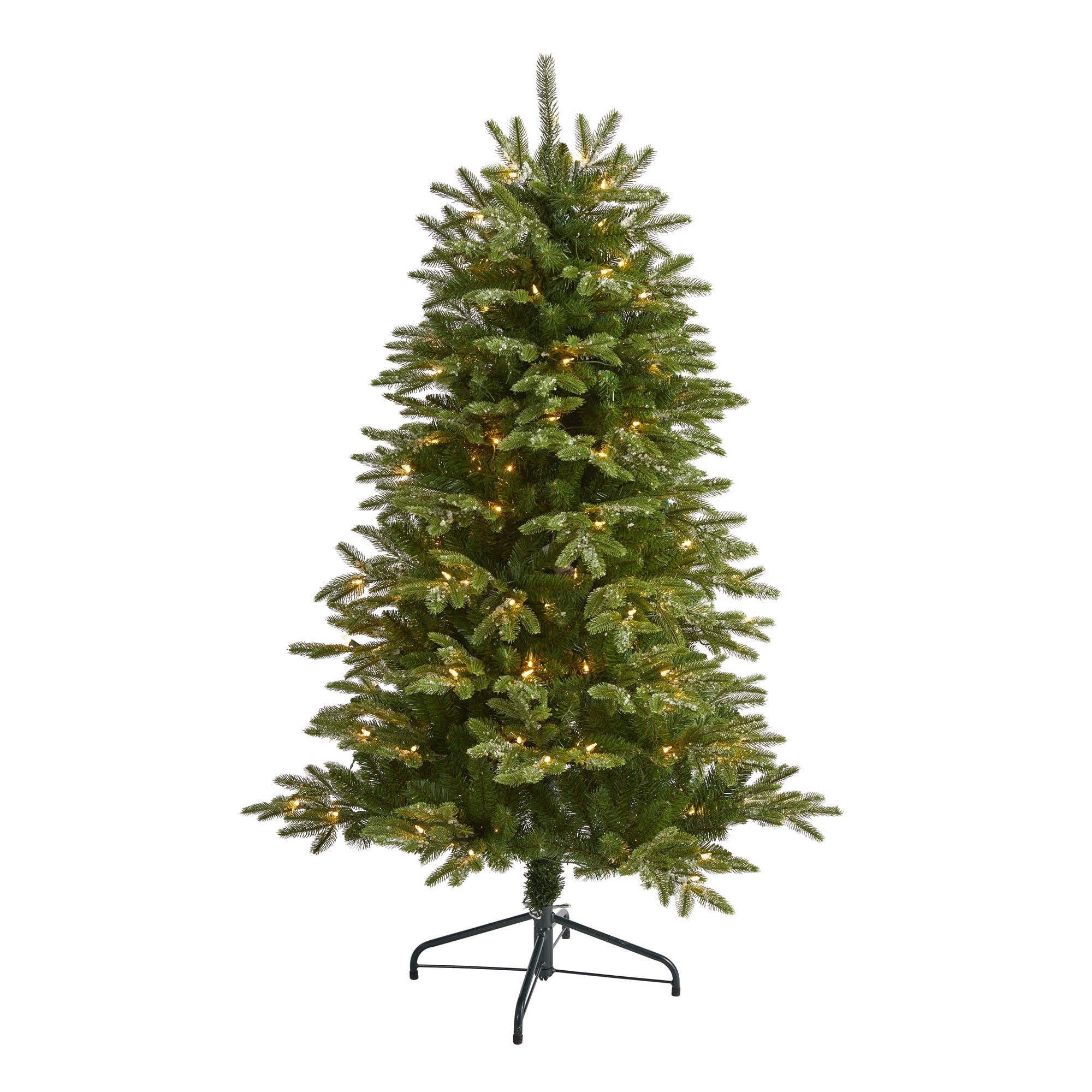 5' Snowed Grand Teton Artificial Christmas Tree with 150 Clear Lights