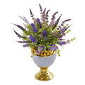 19"  Lavender Artificial Arrangement in Decorative Urn