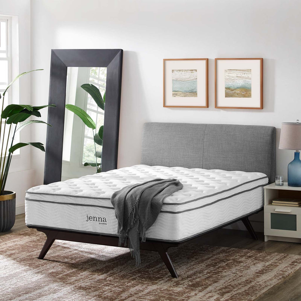 Jenna 14" Innerspring and Foam Queen Mattress by Modway