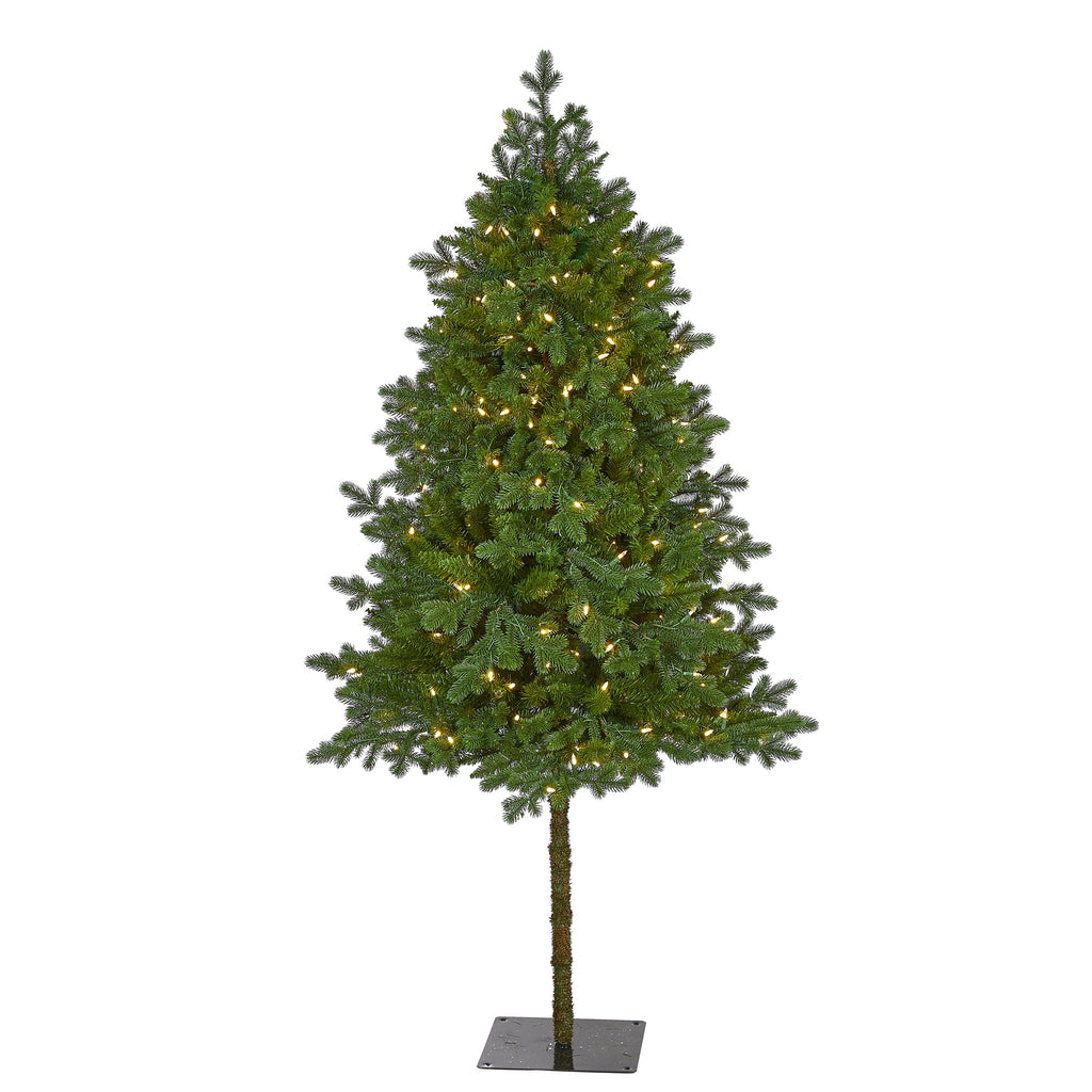 6' Swiss Alpine Artificial Christmas Tree w/ 250 Clear LED Lights