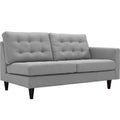 Empress Right-Facing Upholstered Fabric Loveseat by Modway