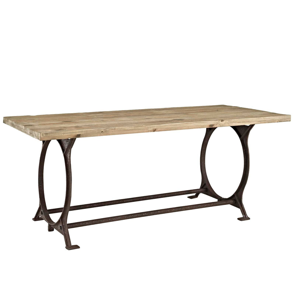 Effuse Rectangle Wood Top Dining Table by Modway