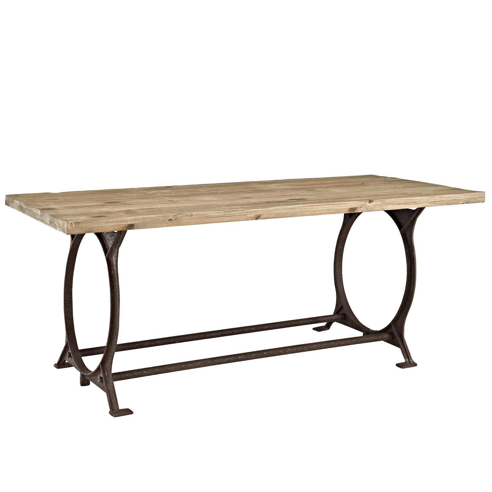 Effuse Rectangle Wood Top Dining Table by Modway