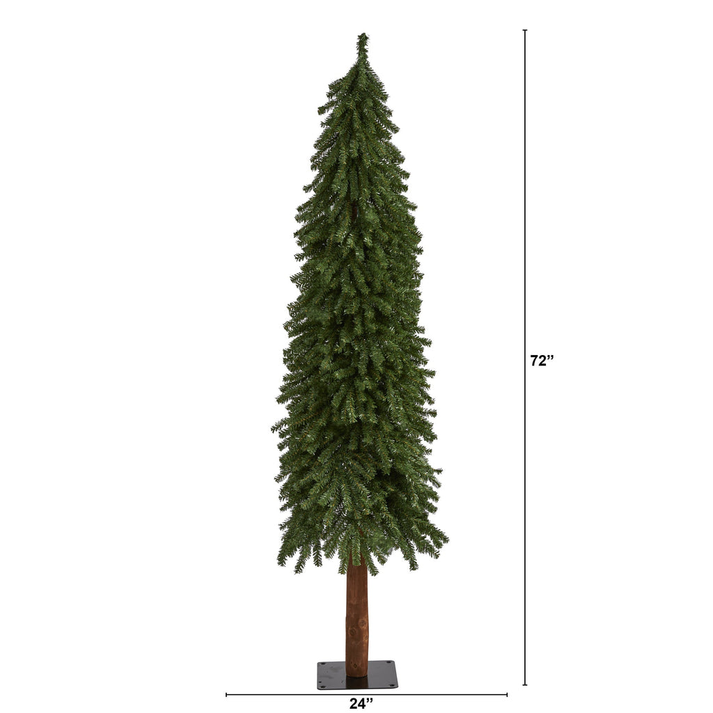 6' Grand Alpine Artificial Christmas Tree w/601 Bendable Branches