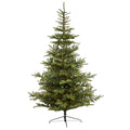 9' Layered Washington Spruce Artificial Christmas Tree w 750 Clear LED Lights