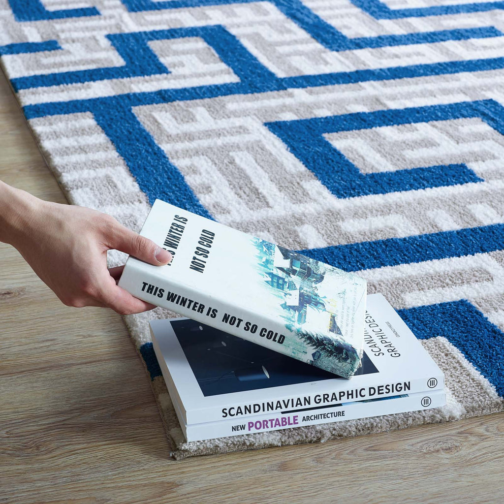 Nahia Geometric Maze 5x8 Area Rug by Modway