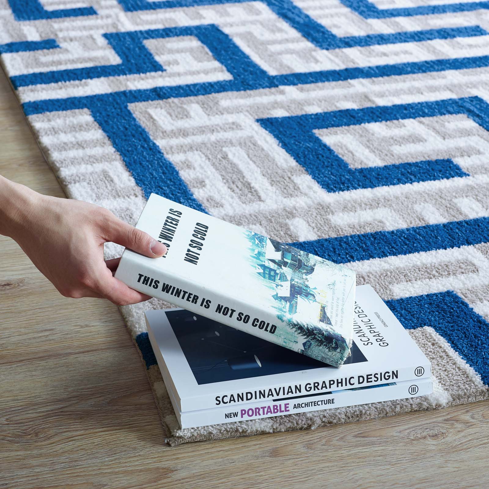 Nahia Geometric Maze 5x8 Area Rug by Modway