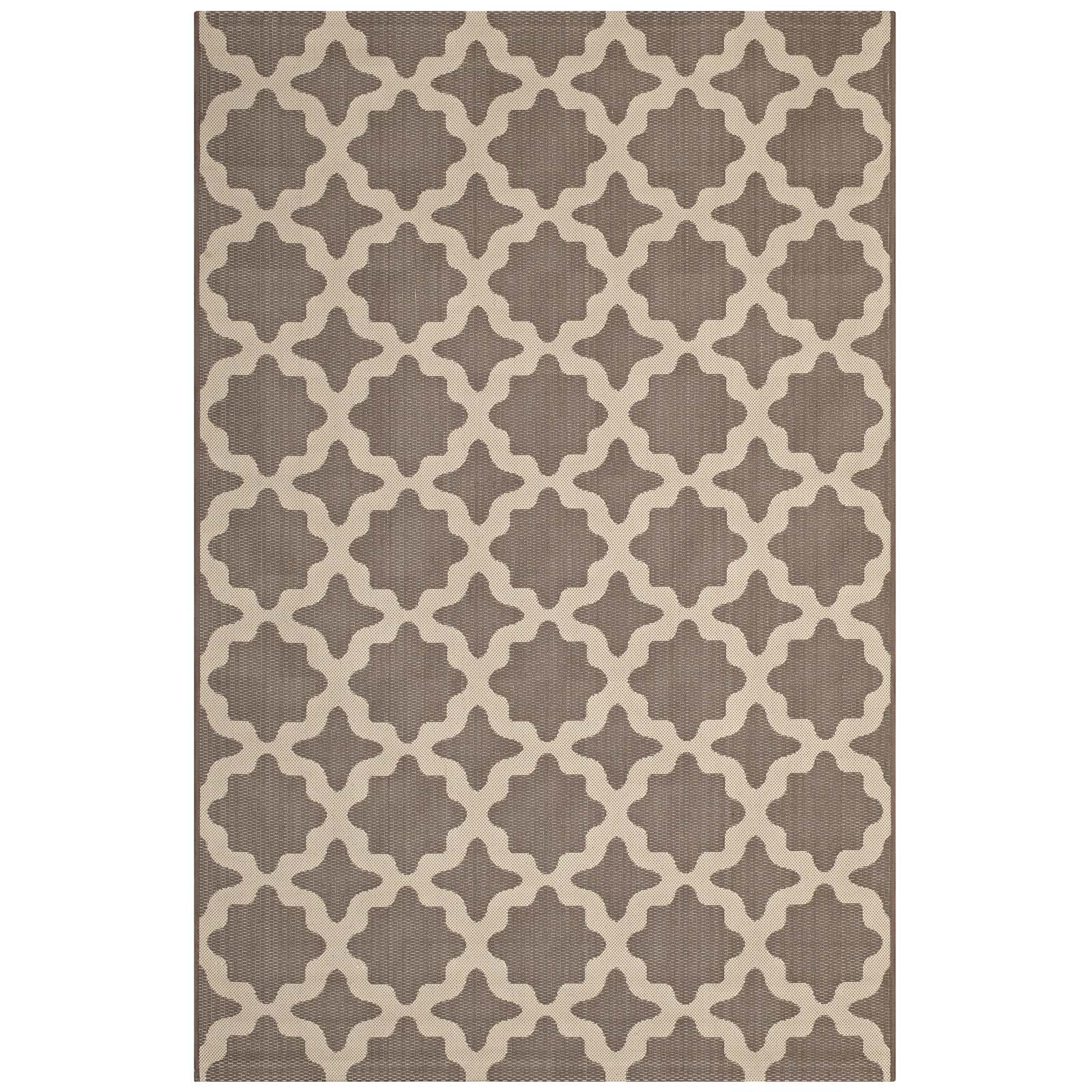 Cerelia Moroccan Trellis Indoor and Outdoor 8x10 Area Rug by Modway