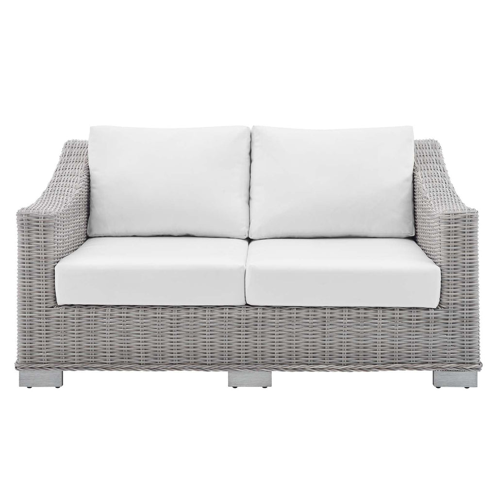 Conway Sunbrella¨ Outdoor Patio Wicker Rattan Loveseat by Modway
