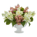 Lilac Artificial Arrangement in White Vase