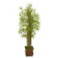 64"  Bamboo Grass Artificial Plant in Metal Planter