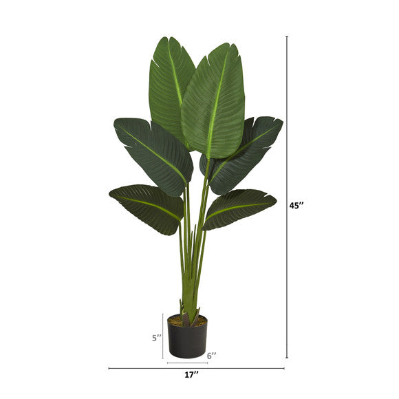 45" Traveler's Palm Artificial Plant (Real Touch)