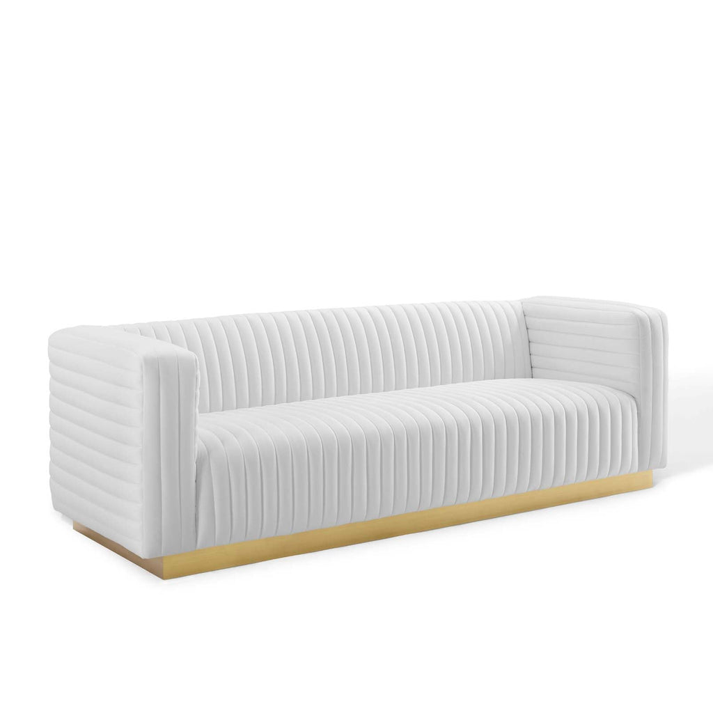 Charisma Channel Tufted Performance Velvet Living Room Sofa by Modway