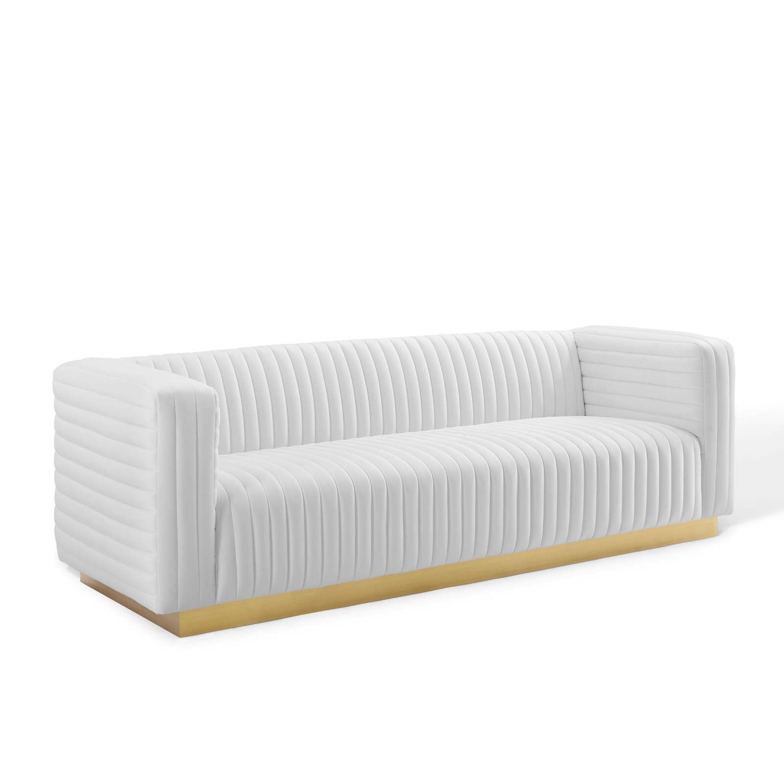 Charisma Channel Tufted Performance Velvet Living Room Sofa by Modway