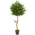 58"  Olive Topiary Artificial Tree UV Resistant (Indoor/Outdoor)