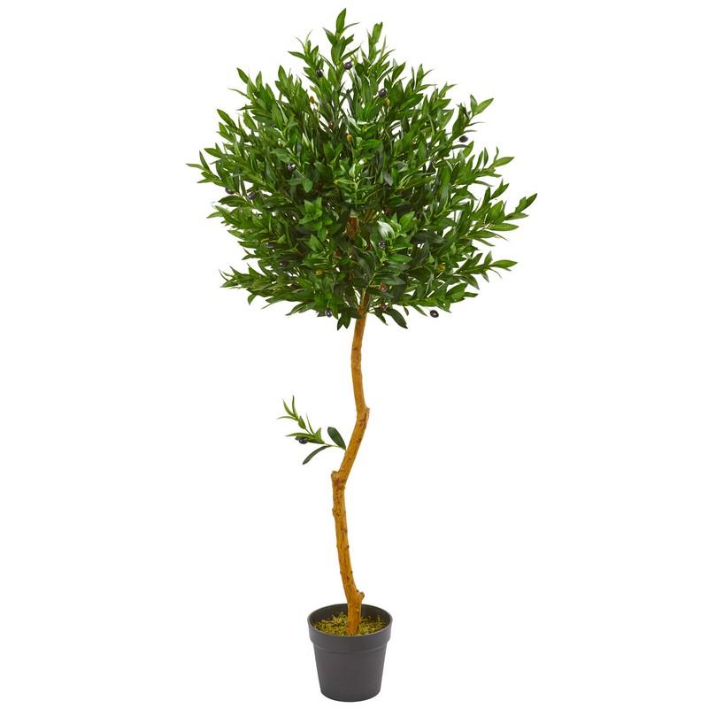 58"  Olive Topiary Artificial Tree UV Resistant (Indoor/Outdoor)