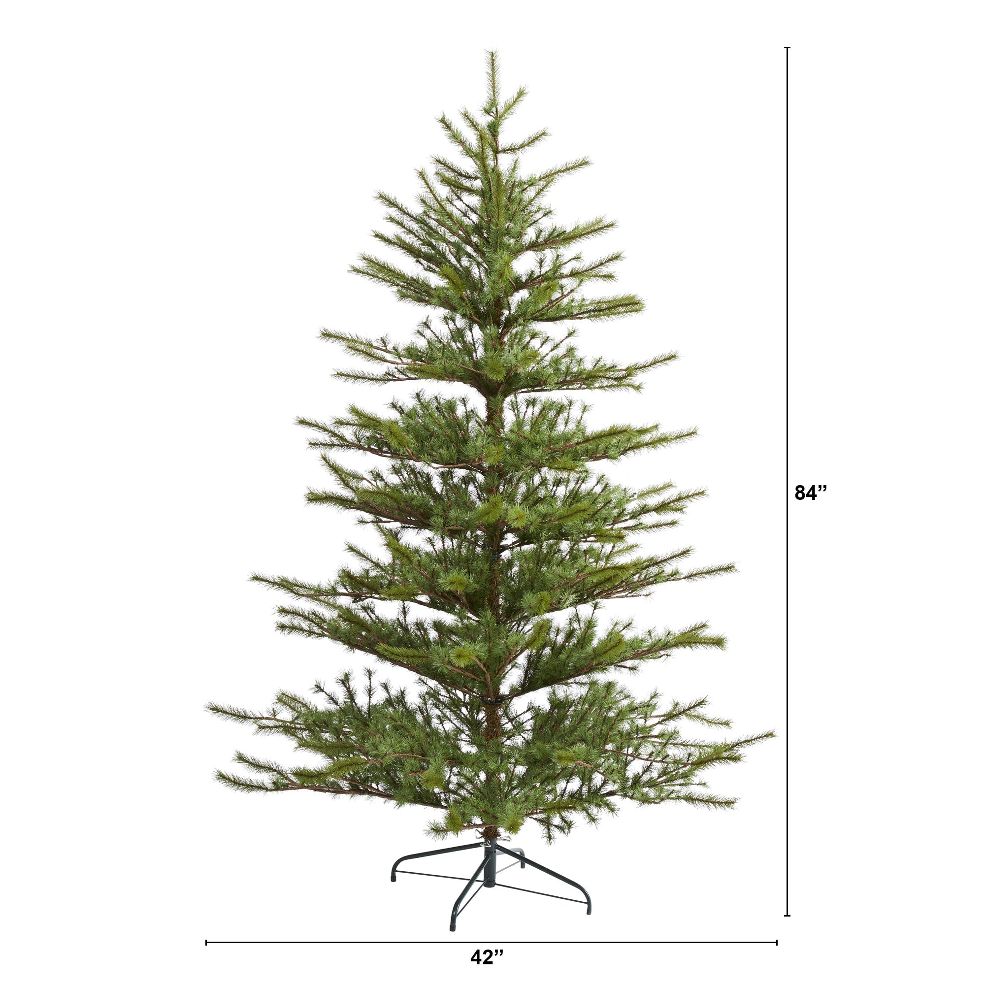 7' Vancouver Mountain Pine Artificial Christmas Tree with 374 Bendable Branches
