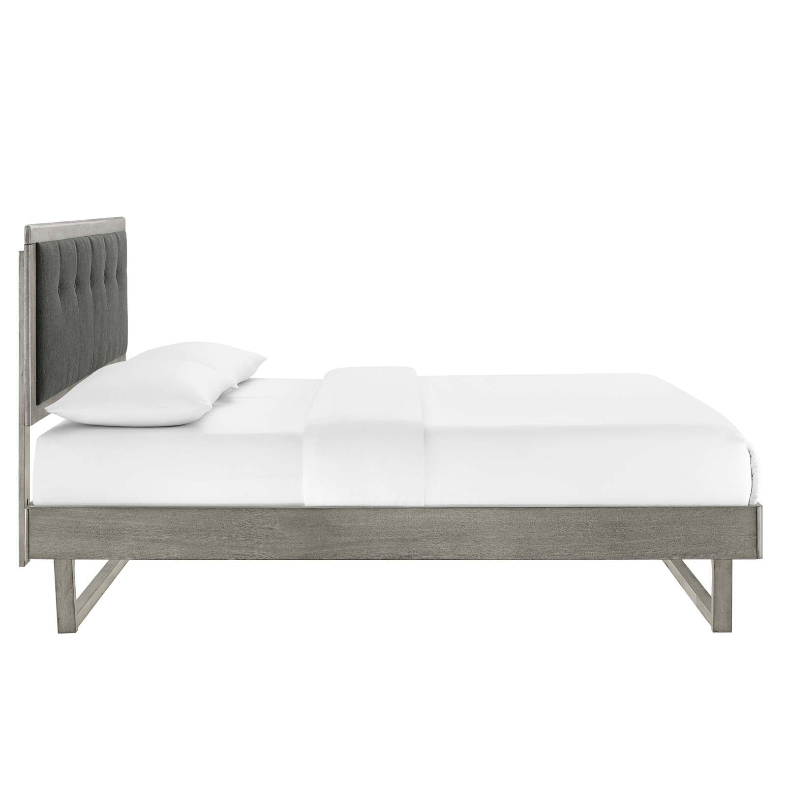 Willow Wood Queen Platform Bed With Angular Frame by Modway