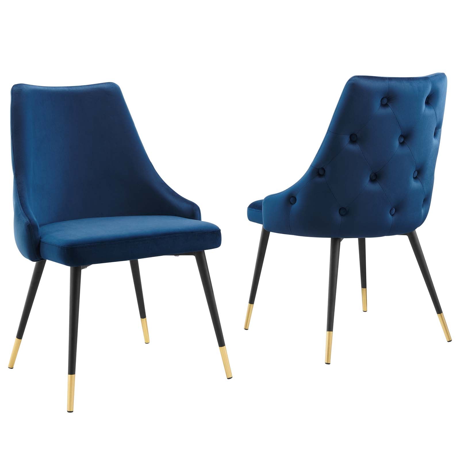 Adorn Performance Velvet Dining Side Chair Set of 2 by Modway