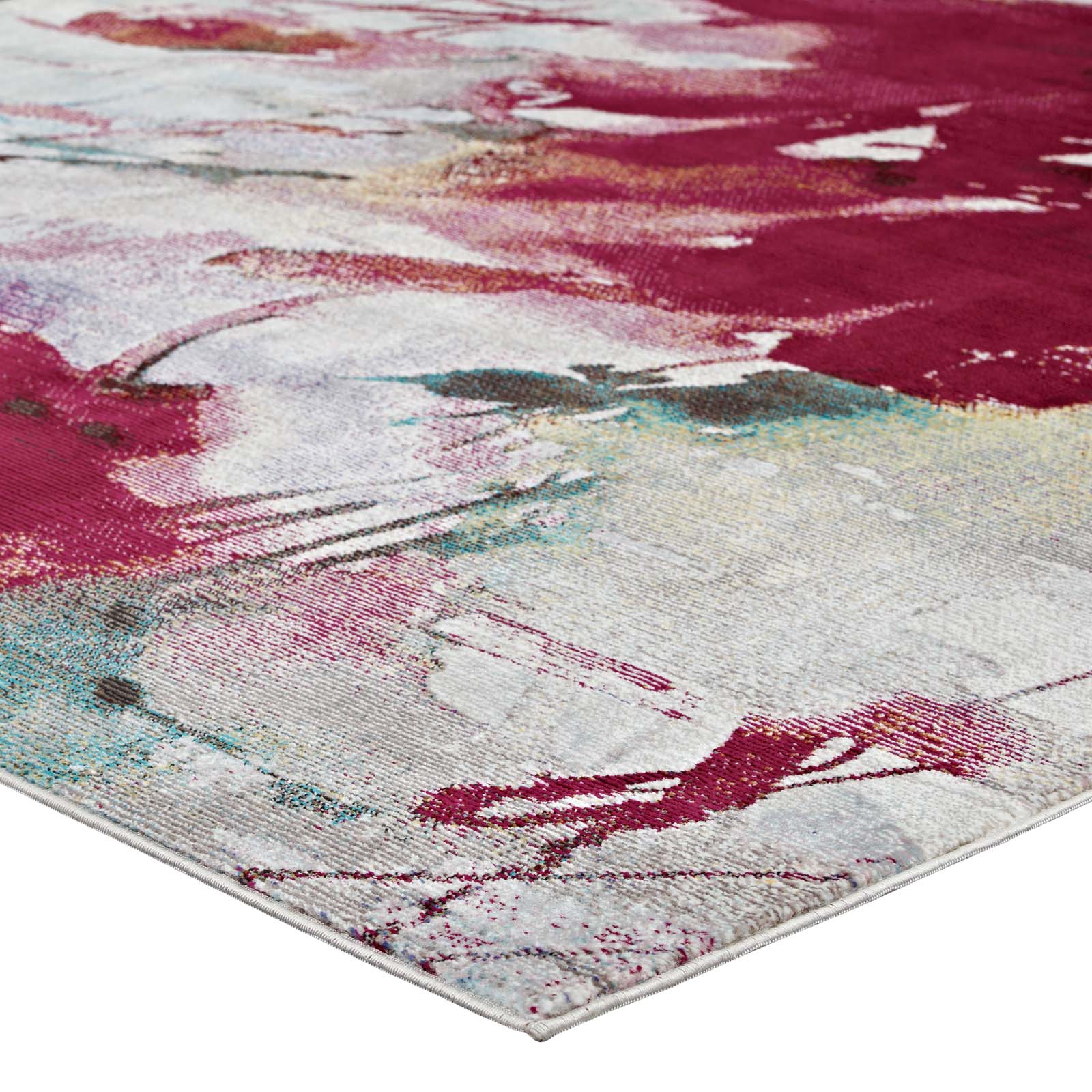 Blume Abstract Floral 4x6 Area Rug by Modway