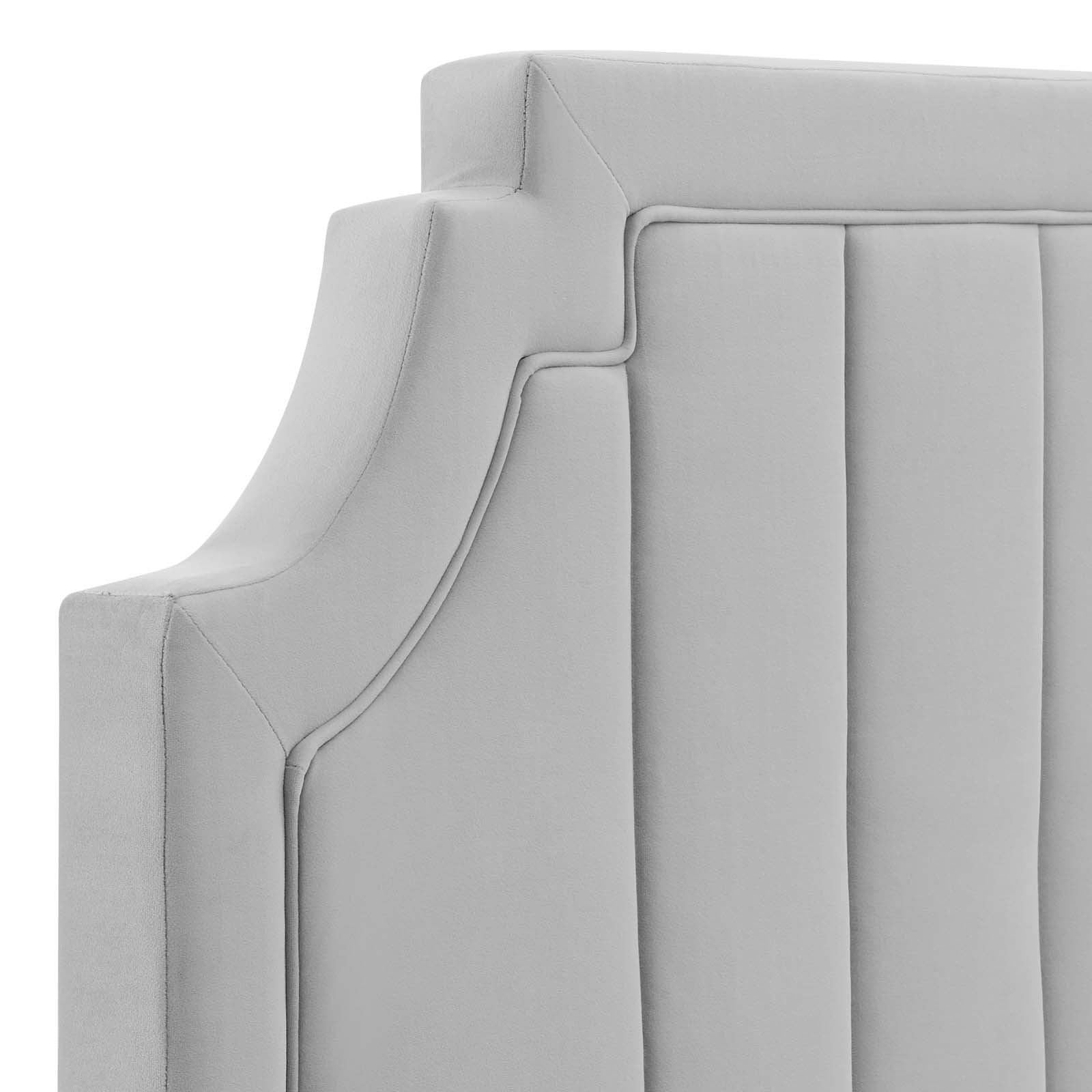 Alyona Channel Tufted Performance Velvet Full/Queen Headboard by Modway