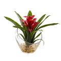 8'' Tropical Bromeliad in Angled Vase Artificial Arrangement