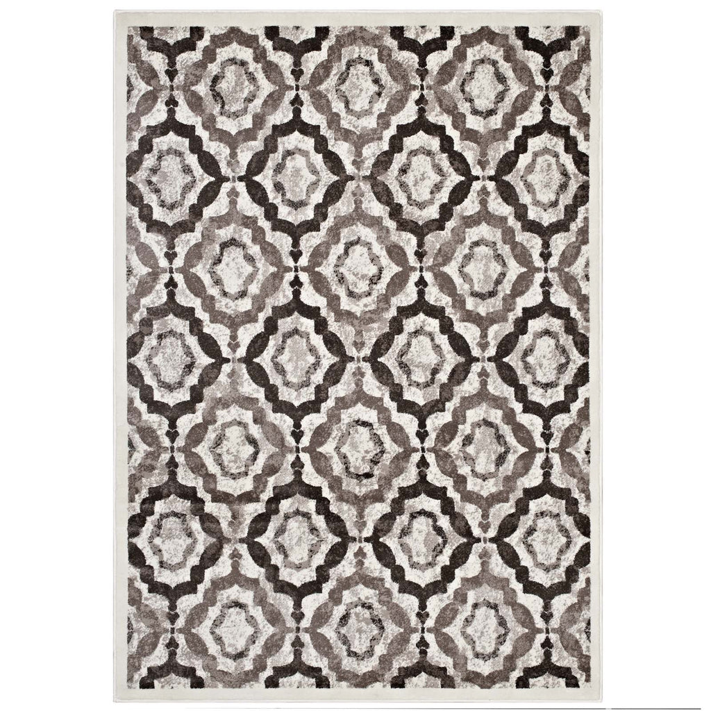 Kalinda Rustic Vintage Moroccan Trellis 5x8 Area Rug by Modway