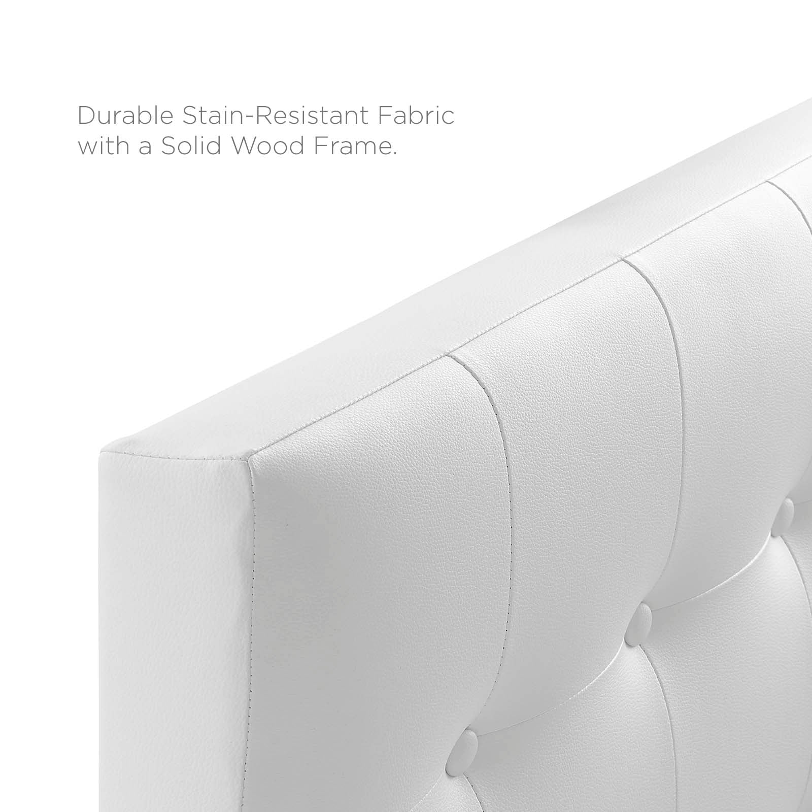 Emily Upholstered Vinyl Twin Headboard by Modway