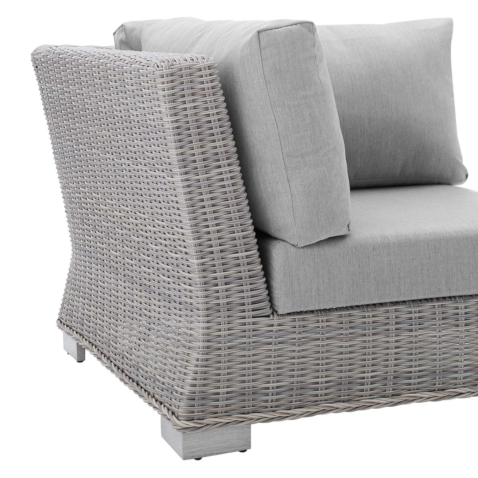 Conway Sunbrella¨ Outdoor Patio Wicker Rattan Corner Chair by Modway