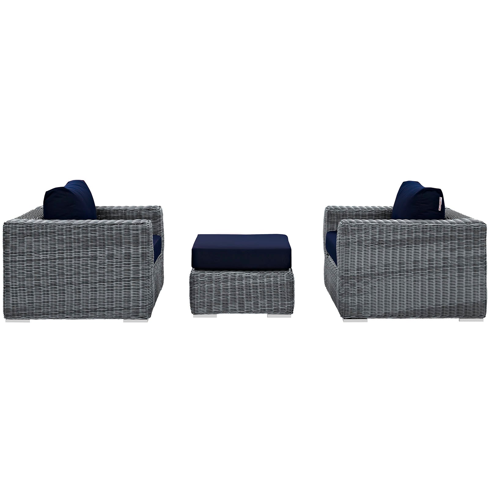 Summon 3 Piece Outdoor Patio Sunbrella¨ Sectional Set by Modway