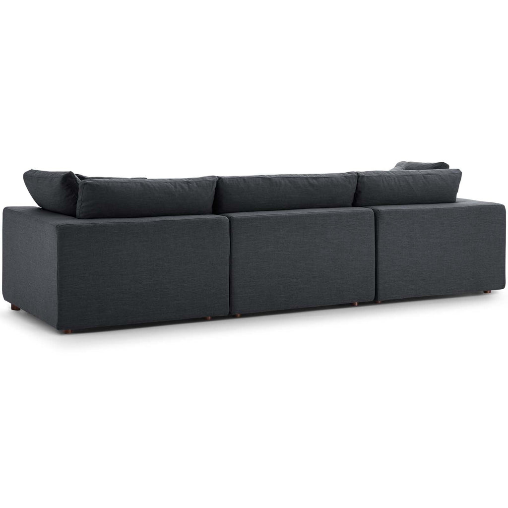 Commix 3 Piece Down Filled Overstuffed Sectional Sofa Set by Modway