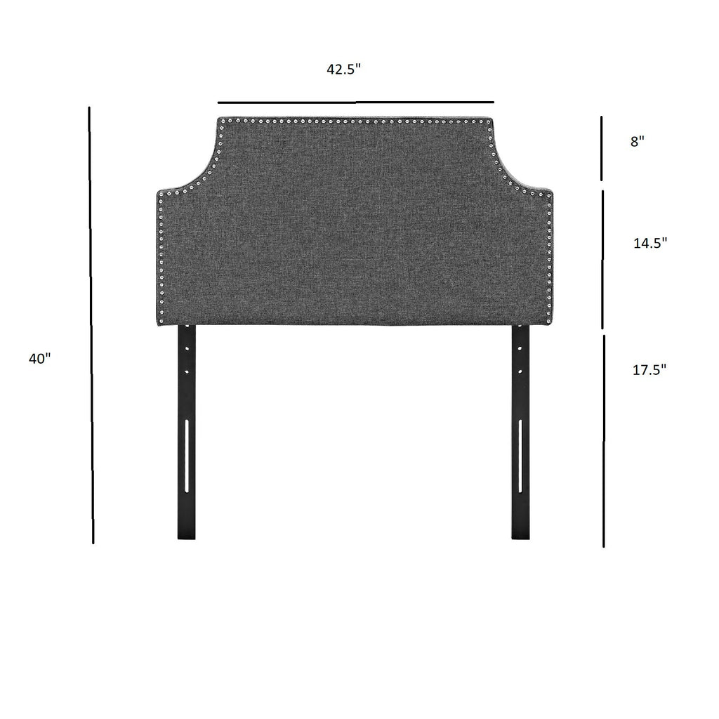 Laura Upholstered Fabric Twin Headboard by Modway