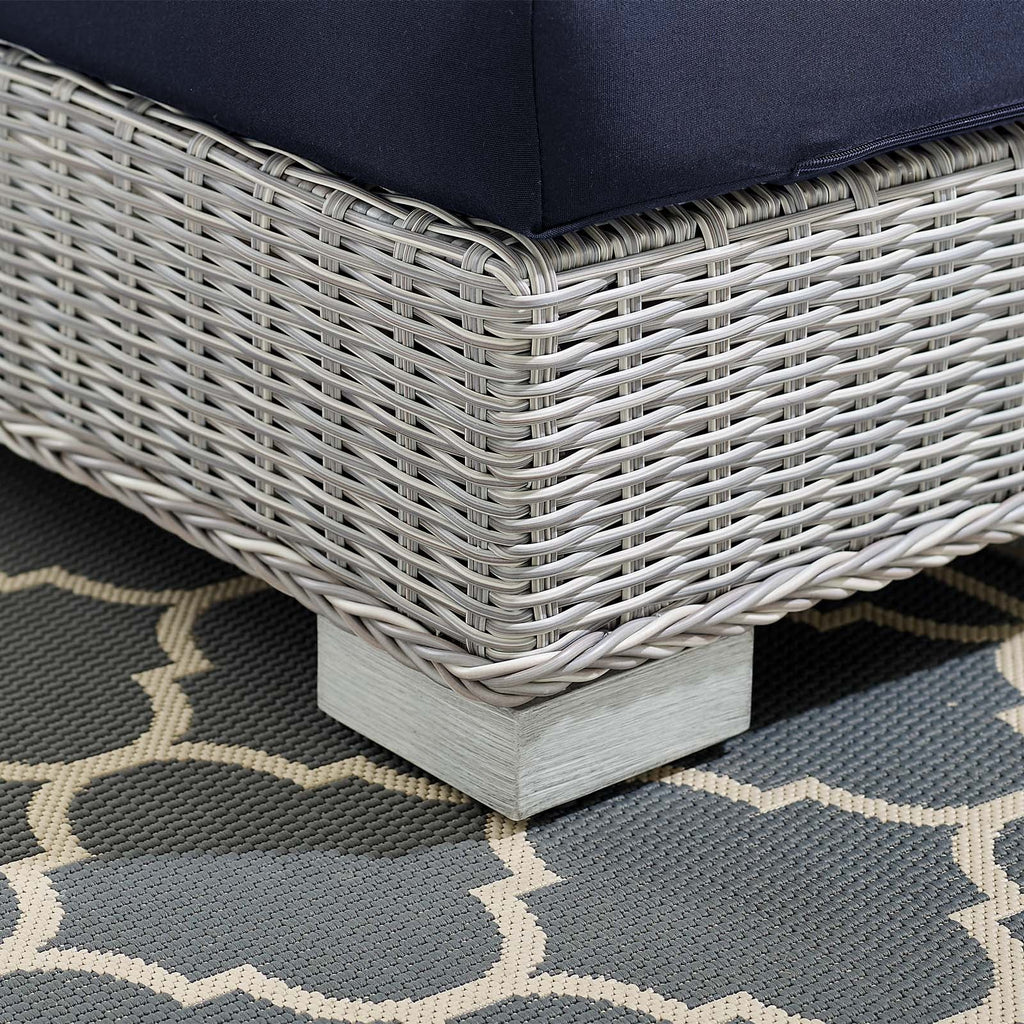 Conway Sunbrella¨ Outdoor Patio Wicker Rattan Left-Arm Chair by Modway