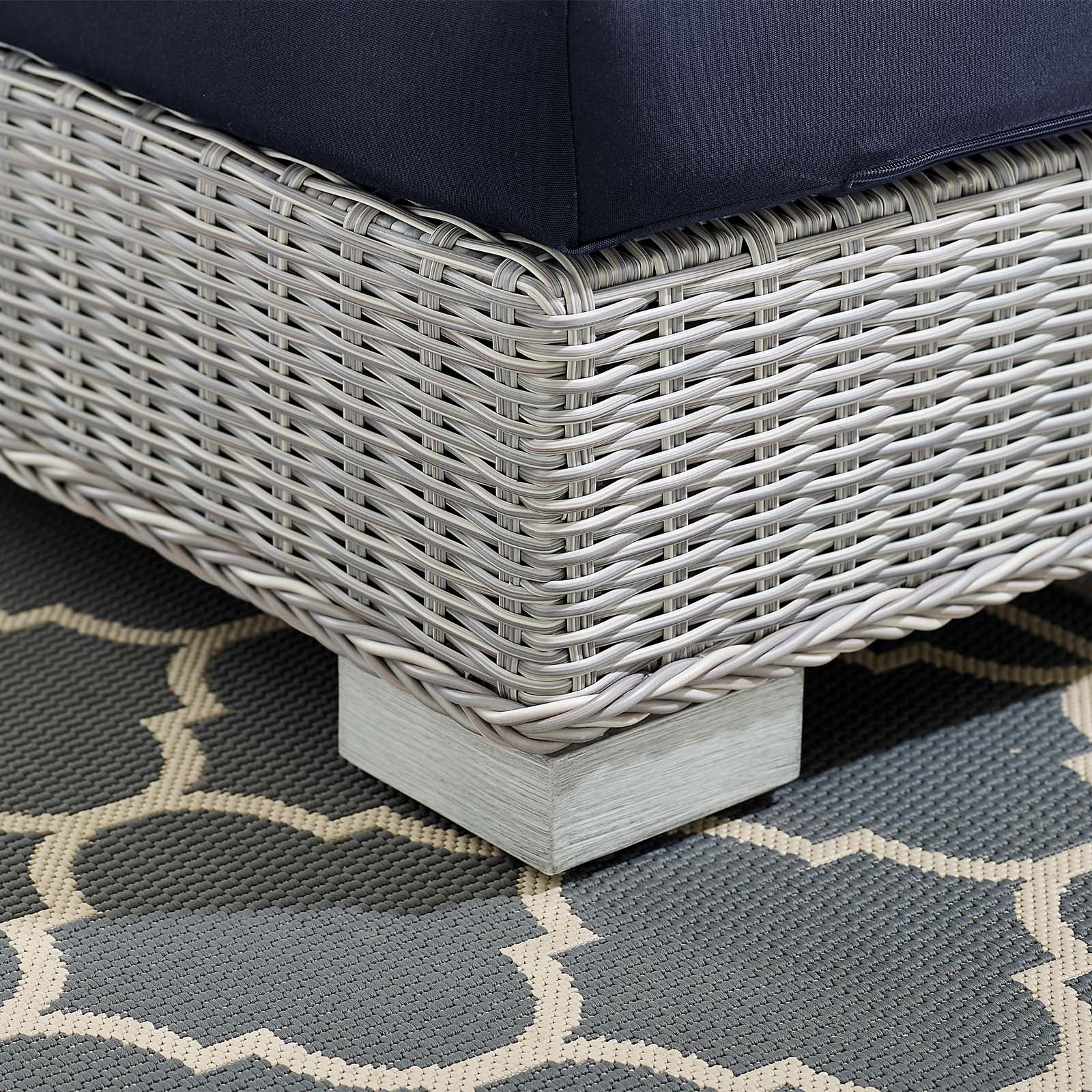 Conway Sunbrella¨ Outdoor Patio Wicker Rattan Left-Arm Chair by Modway