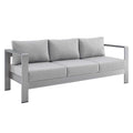 Shore Sunbrella¨ Fabric Aluminum Outdoor Patio Sofa by Modway