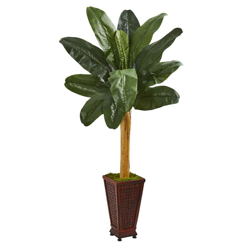 63"  Banana Artificial Tree in Decorative Planter