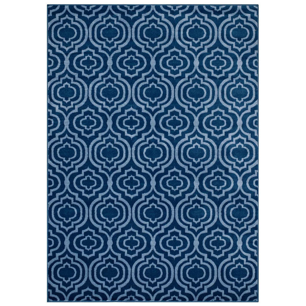 Frame Transitional Moroccan Trellis 5x8 Area Rug by Modway